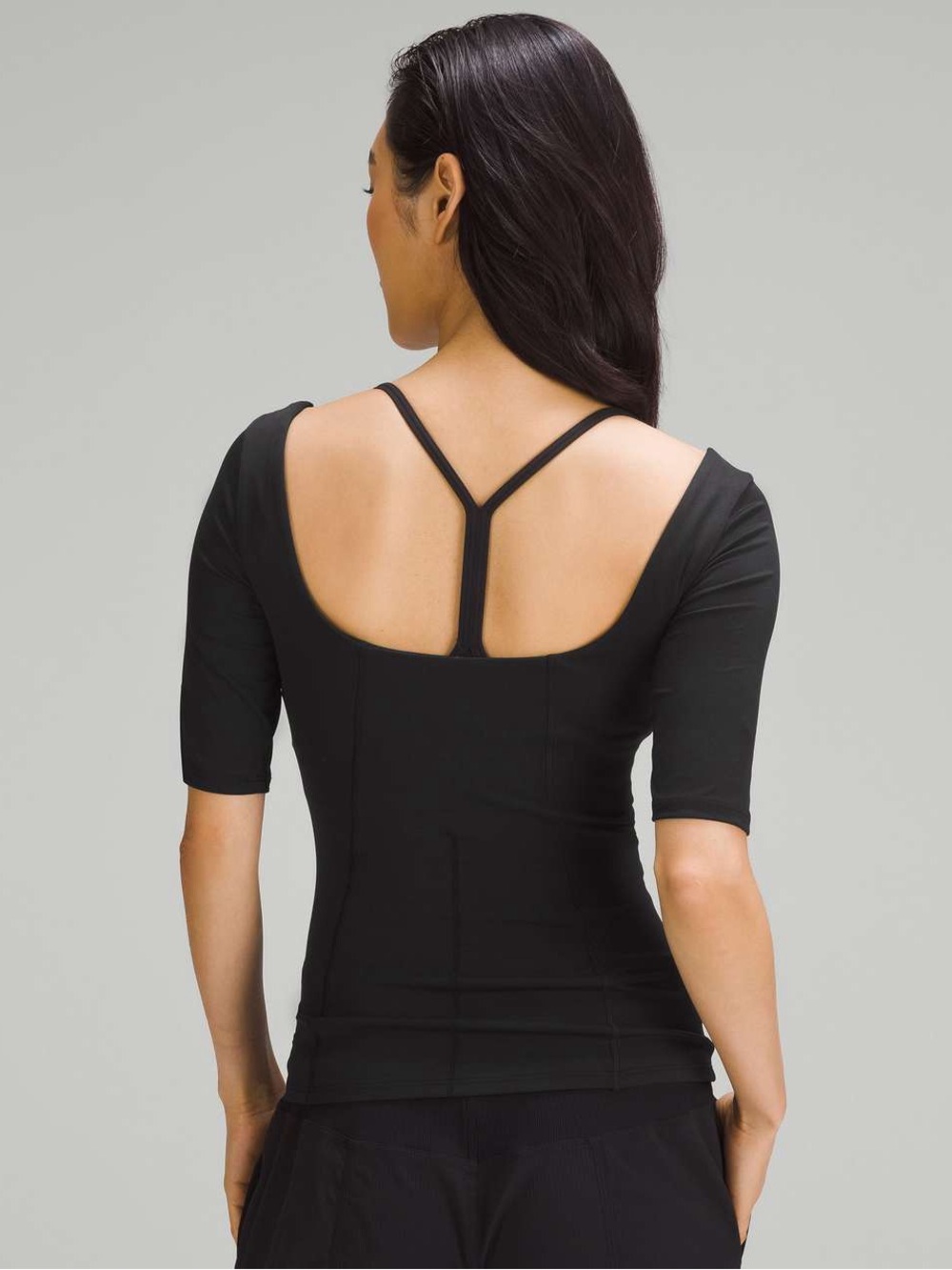 Lululemon| ‘Micro Modal’ Ribbed Half Sleeve Tee